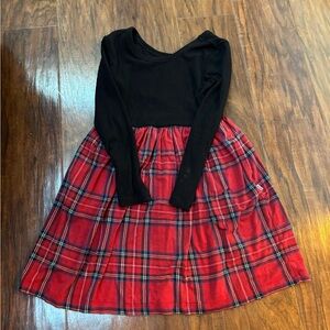 Little Sleepies Black and Red Plaid Dress